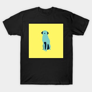 Isolated Dog on Yellow T-Shirt